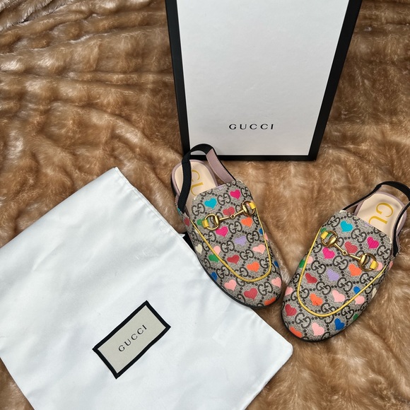 Gucci Kids Sling Back Shoe Size 31 Authentic. Dust bag, Box, and Bag. - Picture 5 of 9